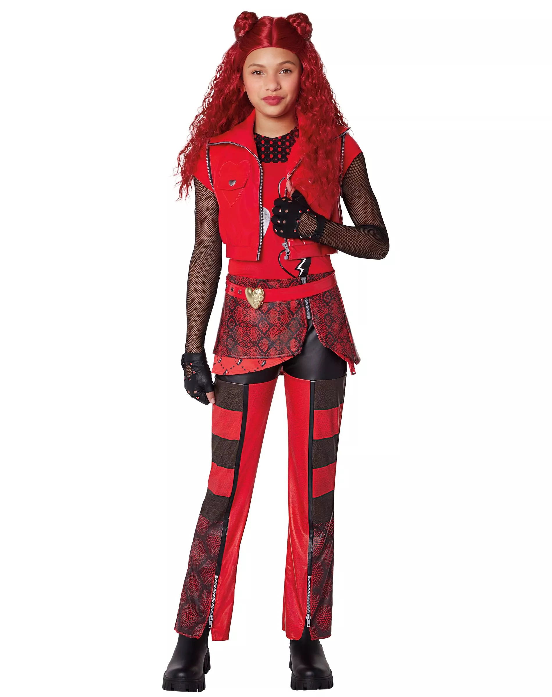 Spirit Halloween Red Jumpsuit Costume for Kids, Medium