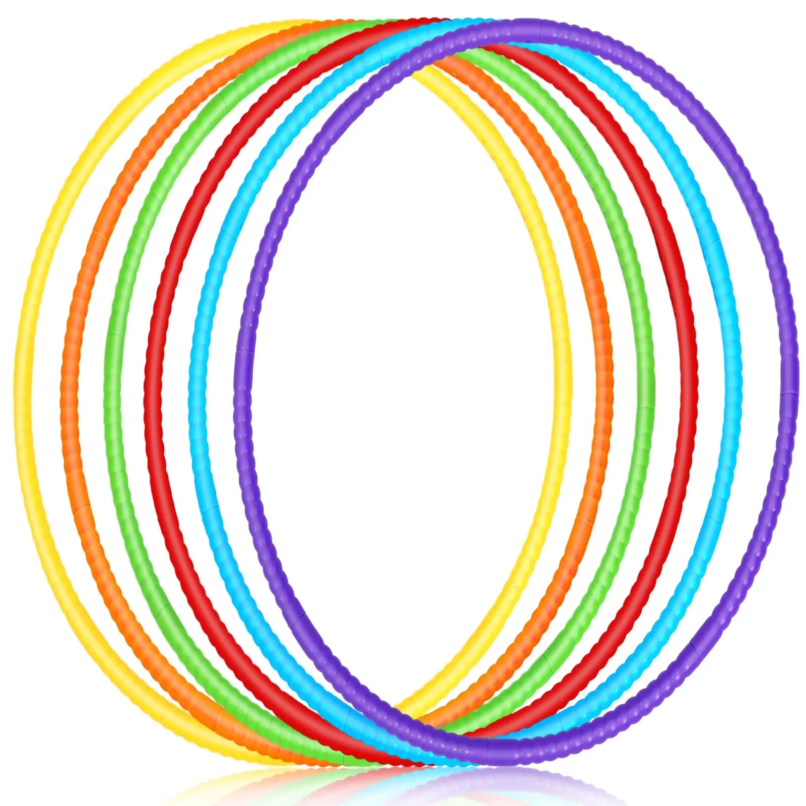 Sratte 28 Inch Detachable Plastic Gymnastics Hoops - 6 Colors