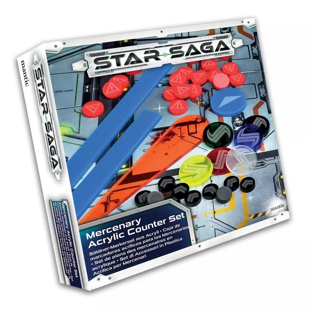 Star Saga Acrylic Counter Set for Star Saga Game - 40 Pieces