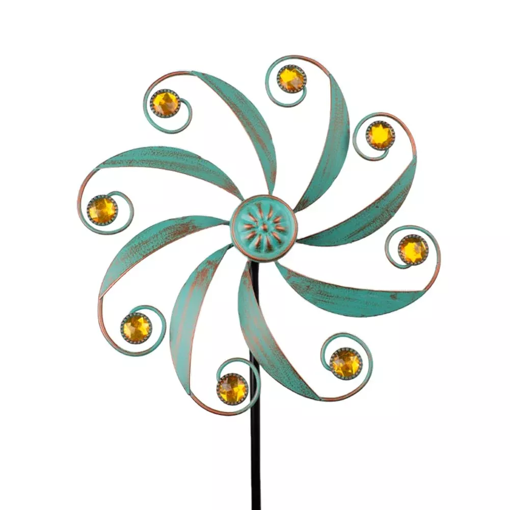 Stargarden Wind Spinner Garden Decoration 10" Dia Small Green-B
