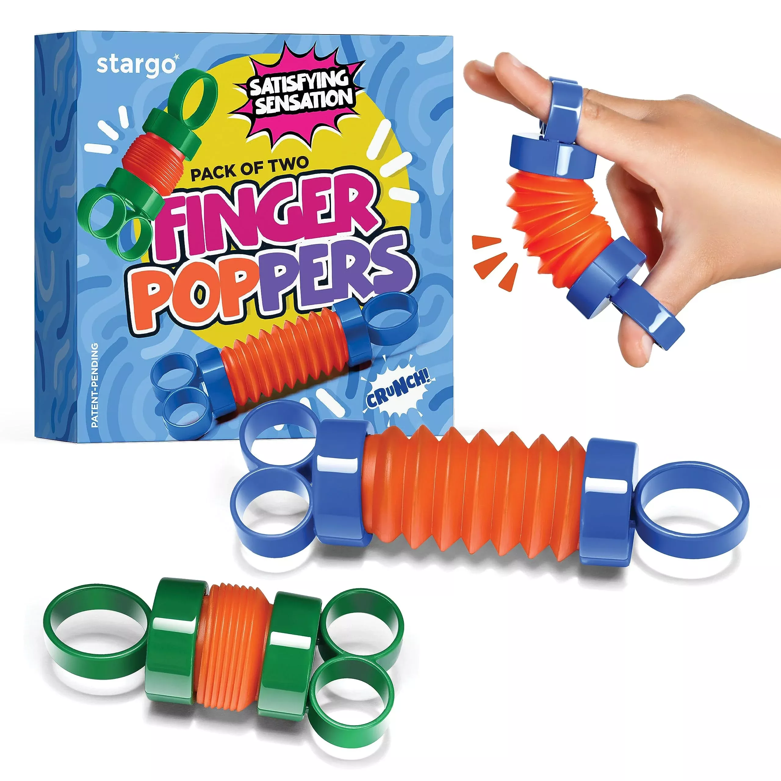 Stargo Finger Fidget Toy Set of 2, 3.3" X 1