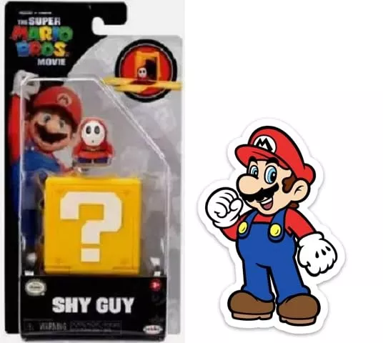 The Super Mario Bros. Movie 1.25 Inch Mini Figure With Question Block