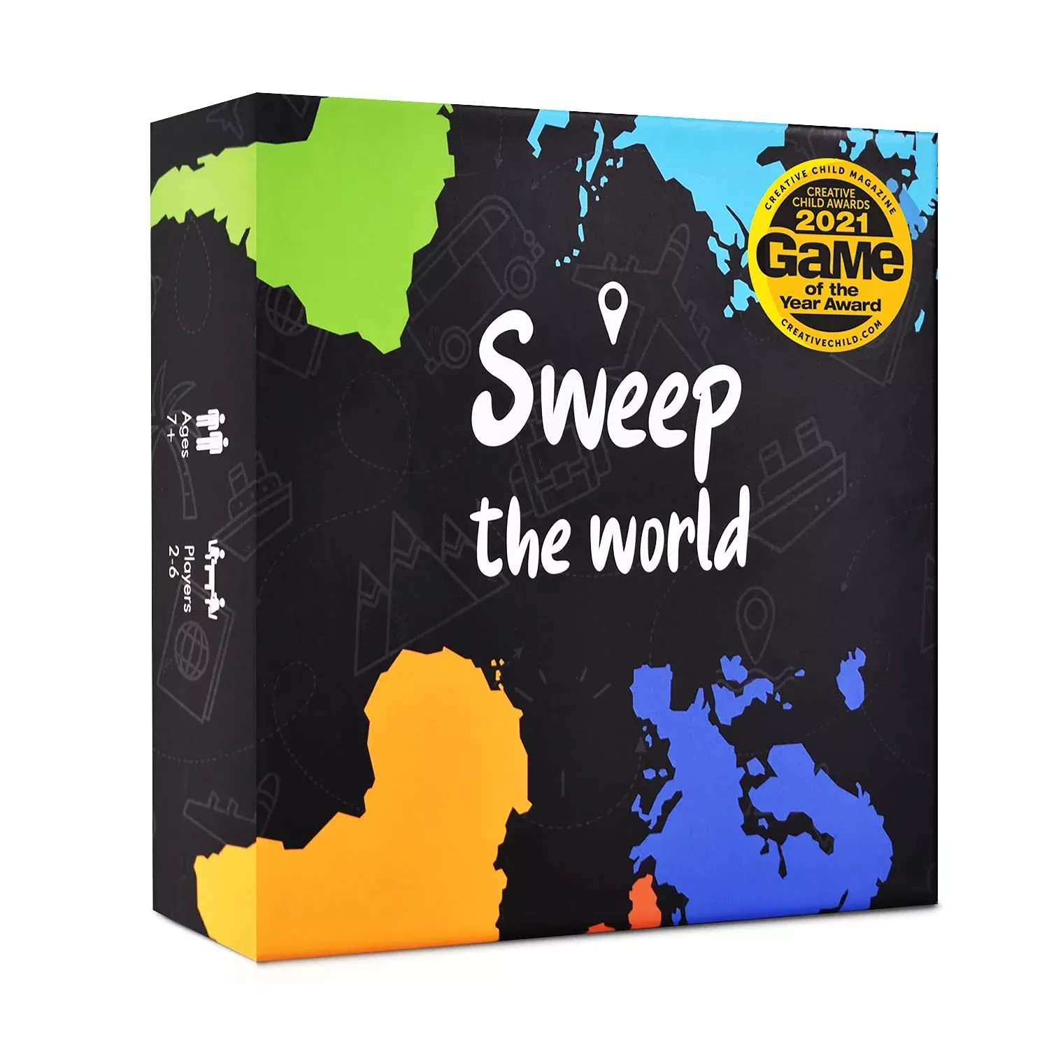 Sweep the World Card Game - Interactive Geography Game for All Ages -
