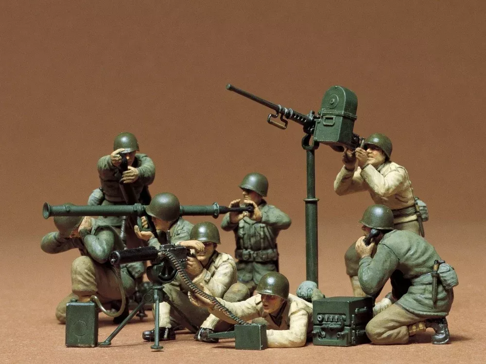 Tamiya 35086 1/35 US Gun and Mortar Team Figure Set Kit