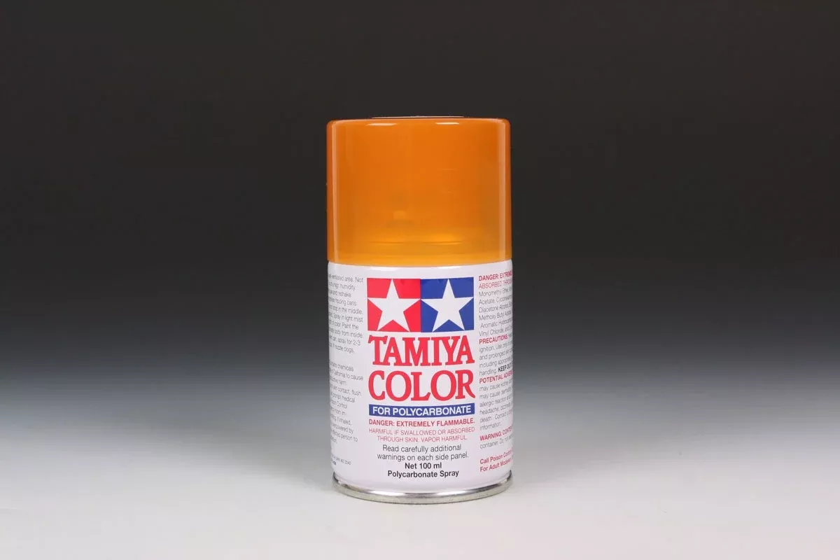Tamiya 86043 PS-43 Polycarbonate Spray Paint 100ml Translucent Orange (Must Ship Ground)