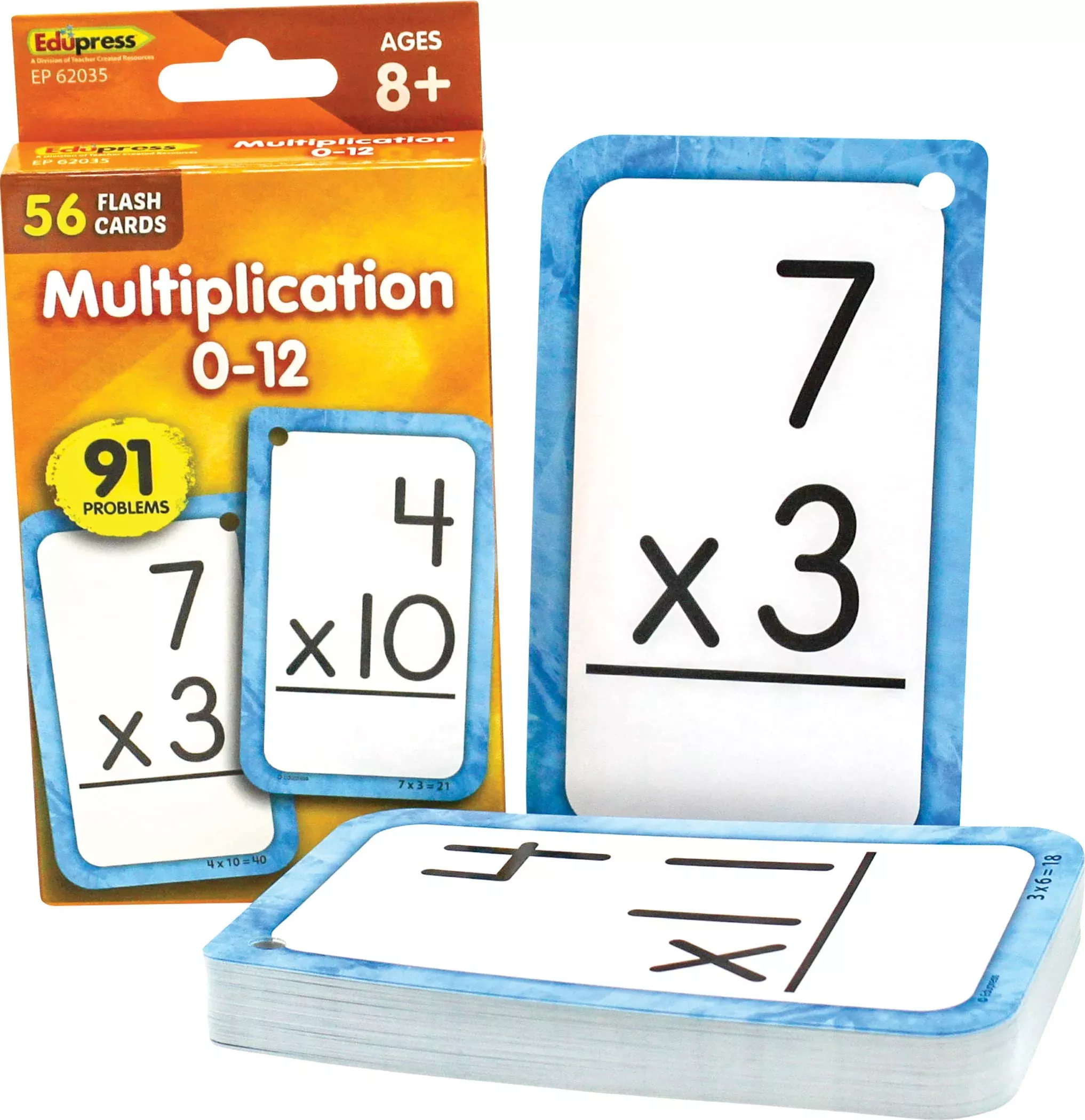 Teacher Created Resources Flash Cards for Multiplication 0-12, 56 Cards