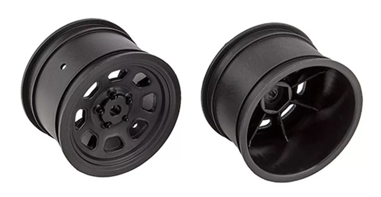 Team Associated 71097 SR10 Black Rear Wheels (1 Pair)