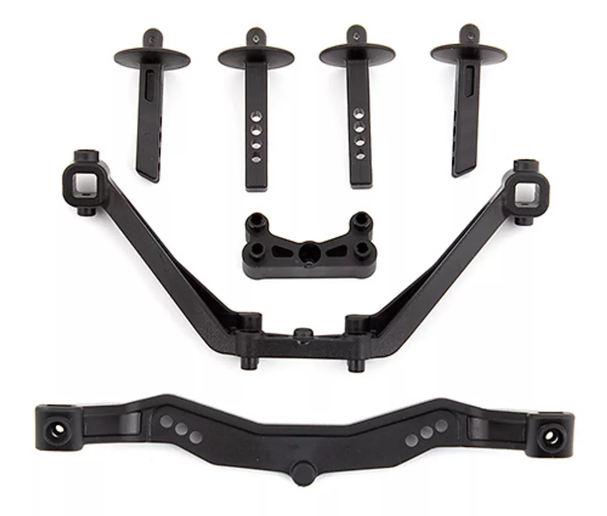 Team Associated 71123 SC6.1 Body Mounts Front and Rear for SC6.1