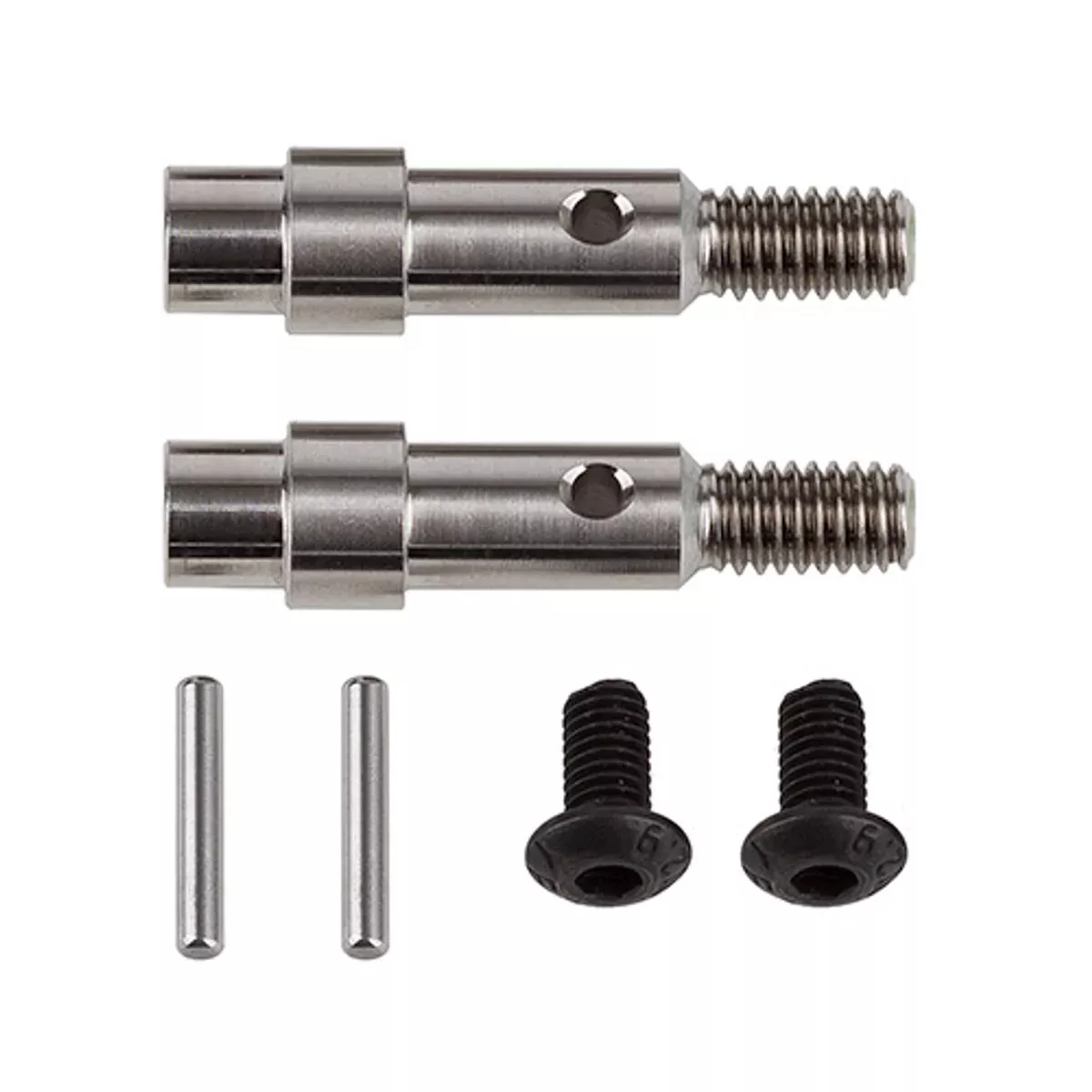 Team Associated 71181 RC10B6 Factory Team Titanium Hex Adapter For Front Axles