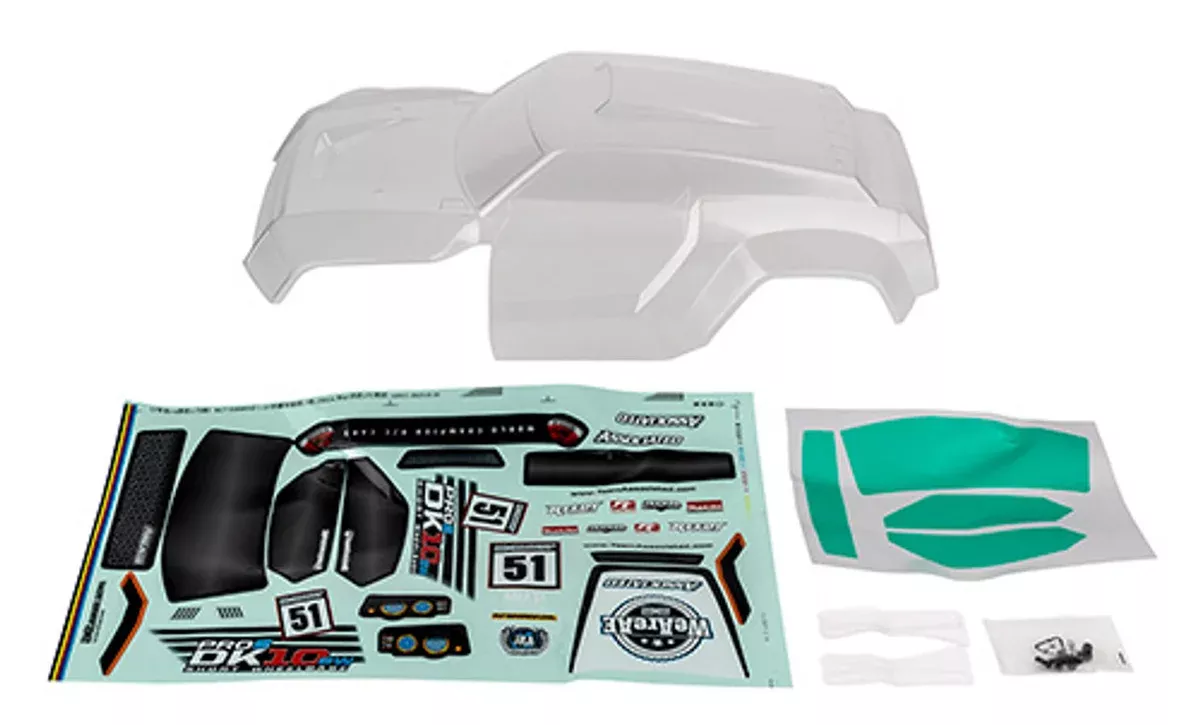 Team Associated 72119 Clear Pro2 DK10SW Desert Buggy Body
