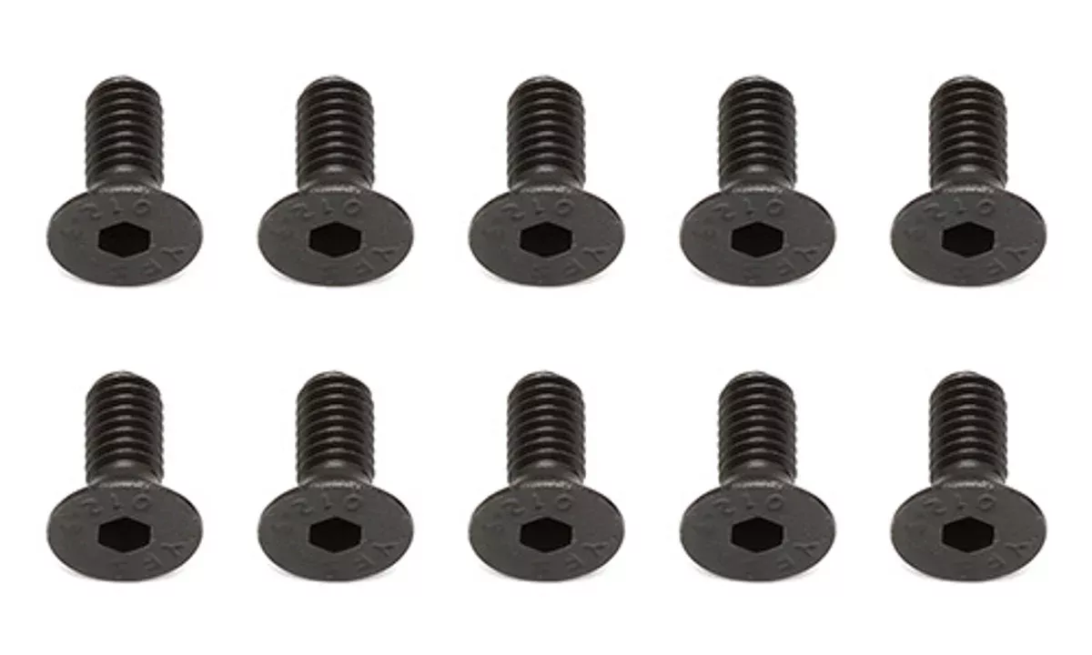 Team Associated 81268 M4x8mm FHCS Screws (10 Pack)