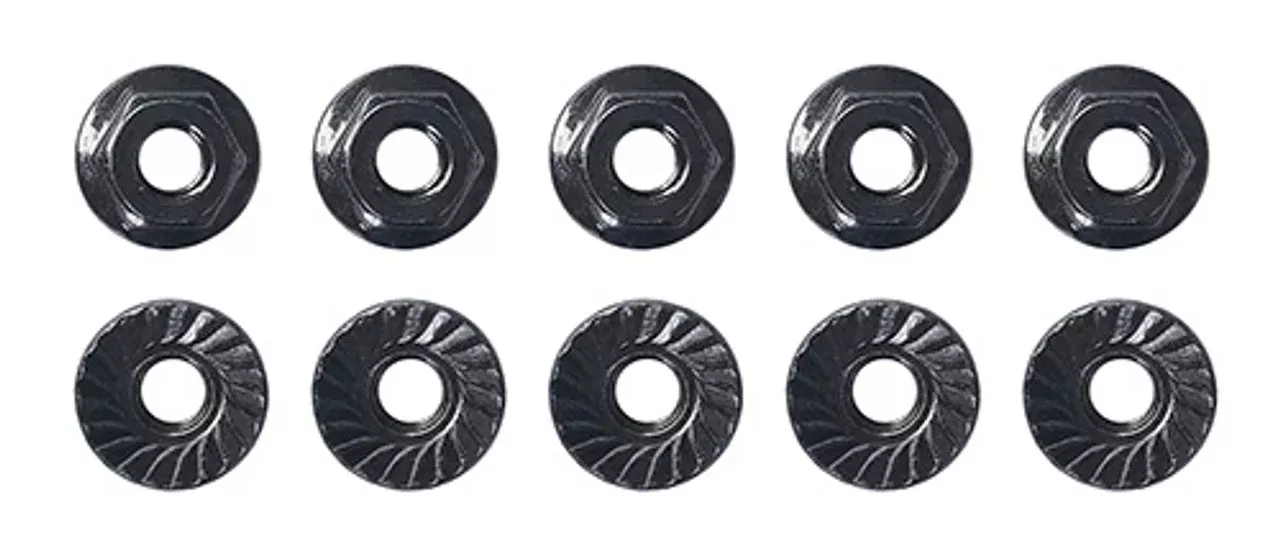 Team Associated 91150 M4 Low Profile Serrated Steel Wheel Nuts