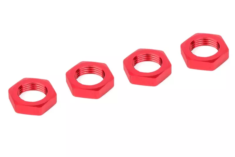 Team Corally C-00180-230 Aluminum Ribbed Wheel Nut fits: Dementor, Kronos, Python, Shogun, and Kagama (4 Pack)