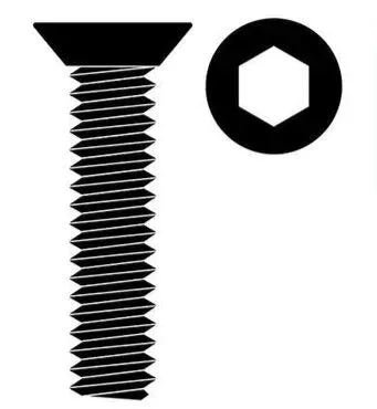 Team Corally C-3002-30-10 Steel M3 x 10mm Hex Flat Head Screws (10 Pack)