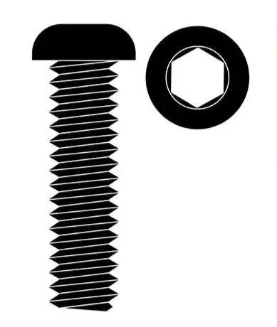Team Corally C-3003-30-25 Steel M3 x 25mm Hex Button Head Screws (10 Pack)