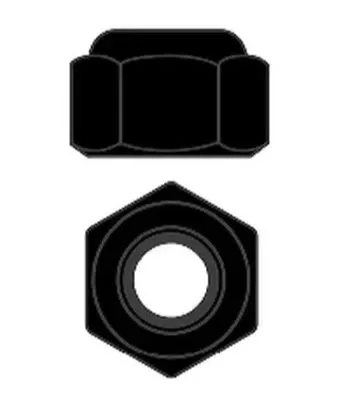 Team Corally C-3101-40-6 Black Coated M4 Steel Nylstop Nut (10 Pack)