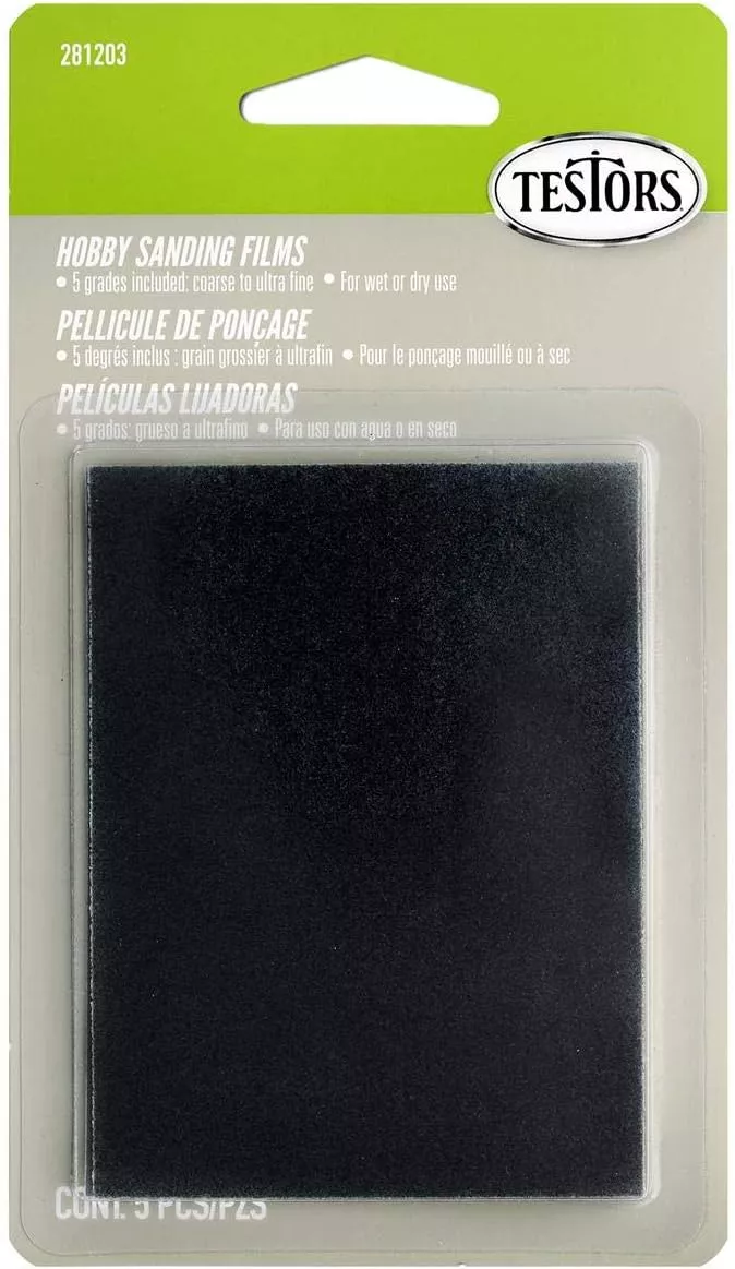 Testors 281203 (8802MT) Sandpaper - 5 Grits