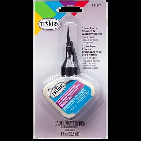 Testors 281217 Clear Parts Cement 1oz