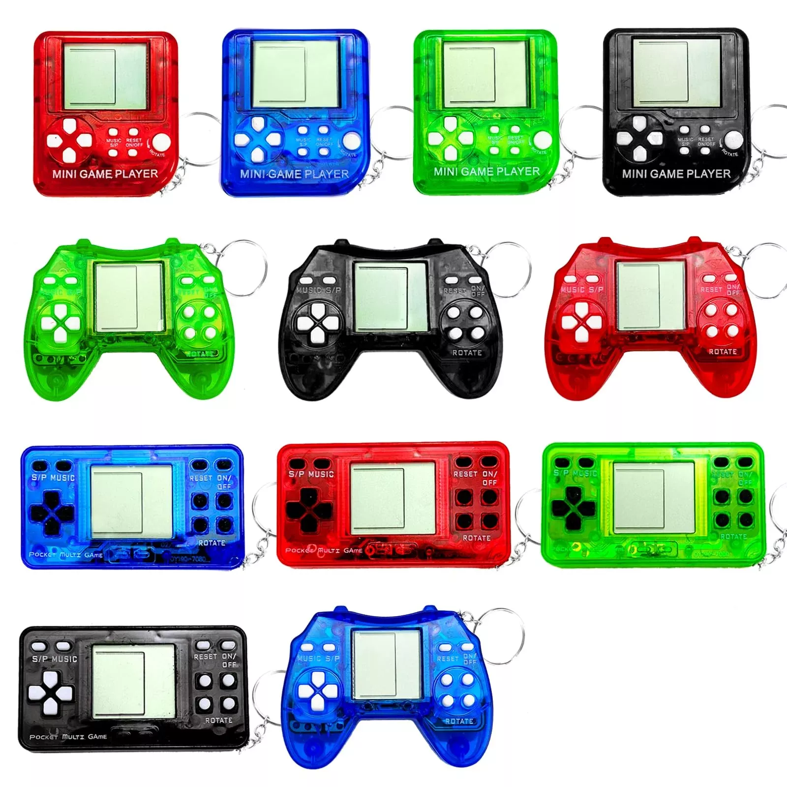 TGIQROVE Mini Video Game Keychain - 26 Classic Games, Portable,