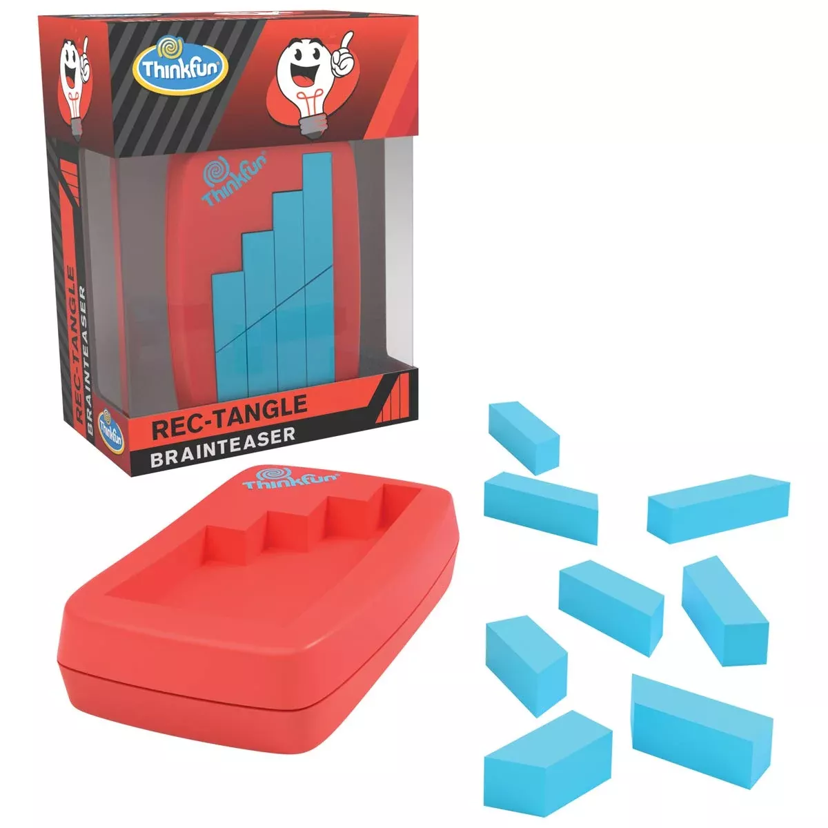 ThinkFun Pocket Brainteasers Rec-Tangle Puzzle - Small STEM Toy