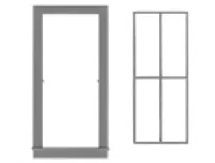 Tichy Train Group 8163 HO Scale Center Tilting Sash Industrial Window (8 Pack)