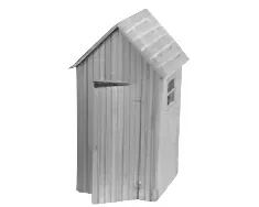 Tichy Train Group 8166 HO Scale Outhouses 3 Kits