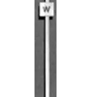 Tichy Train Group 8183 HO Scale Modern Square Whistle Post Sign (32 Pack)