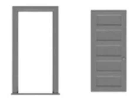 Tichy Train Group 8197 HO Scale 5 Panel Door with Frame (3 Sets)