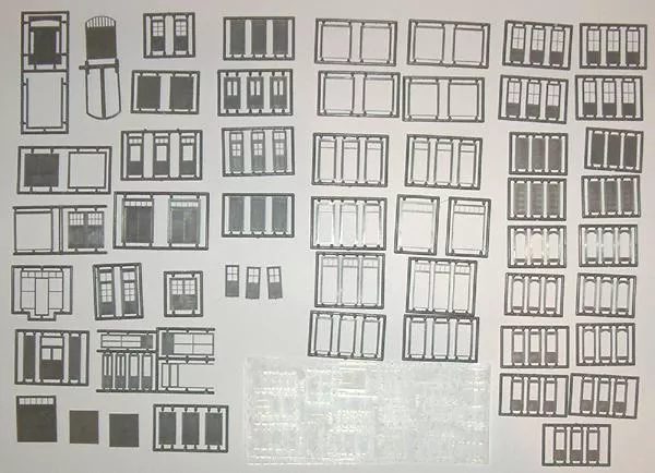 Tichy Train Group 8220 HO Scale Door Assortment (76 Pack)