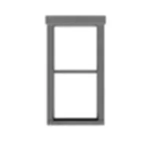 Tichy Train Group 8239 HO Scale 1/1 Double Hung Window (12 Pack)