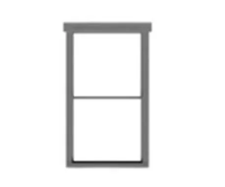 Tichy Train Group 8245 HO Scale 1/1 Double Hung Window (9 Pack)