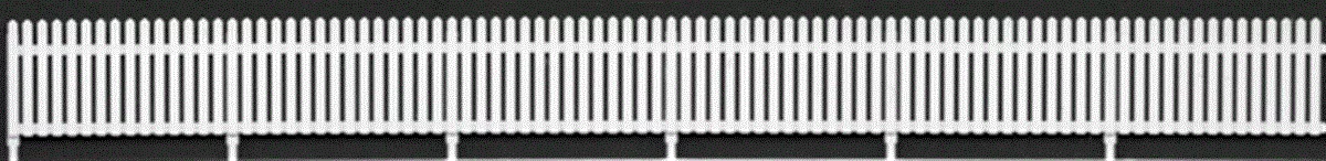 Tichy Train Group 8278 HO Scale 4' High Picket Fence (5 Pack)