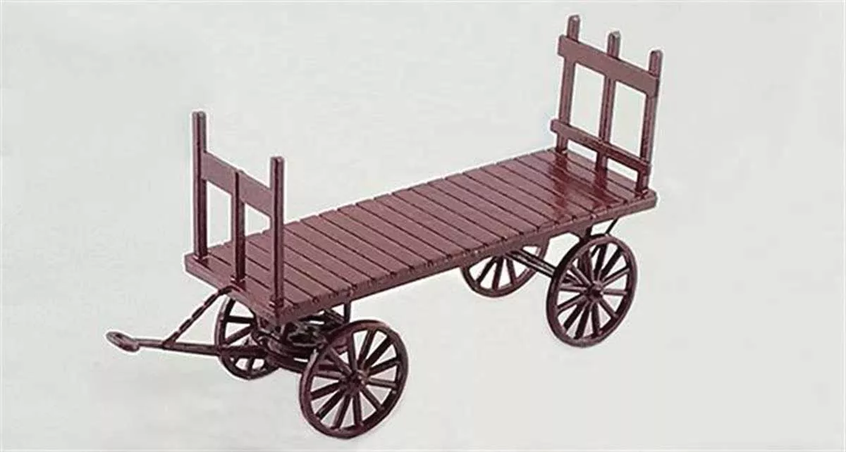 Tichy Train Group 8318 HO Scale Wood Baggage Wagon Kit (10 Pack)