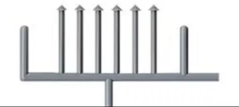 Tichy Train Group 8325 HO Scale 5' Stove Chimney Pipe (18 Pack)