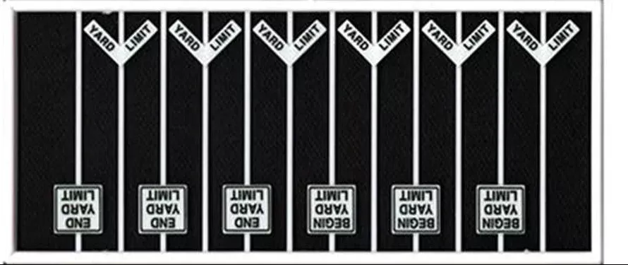 Tichy Train Group 8330 HO Scale Yard Limit Signs (12 Pack)