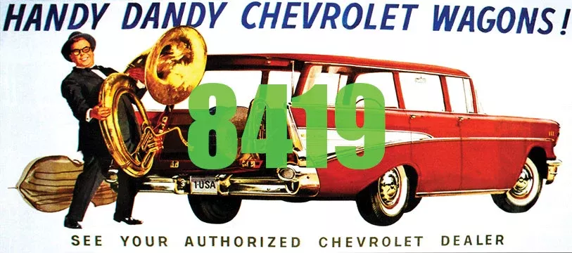 Tichy Train Group 8419 HO Scale Billboard Kit - Chevrolet Wagons