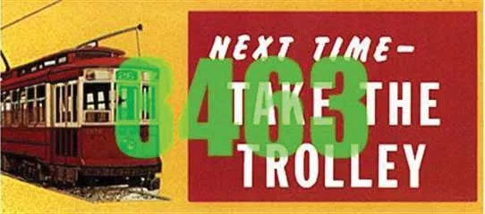 Tichy Train Group 8463 HO Scale Billboard Kit - Take the Trolley