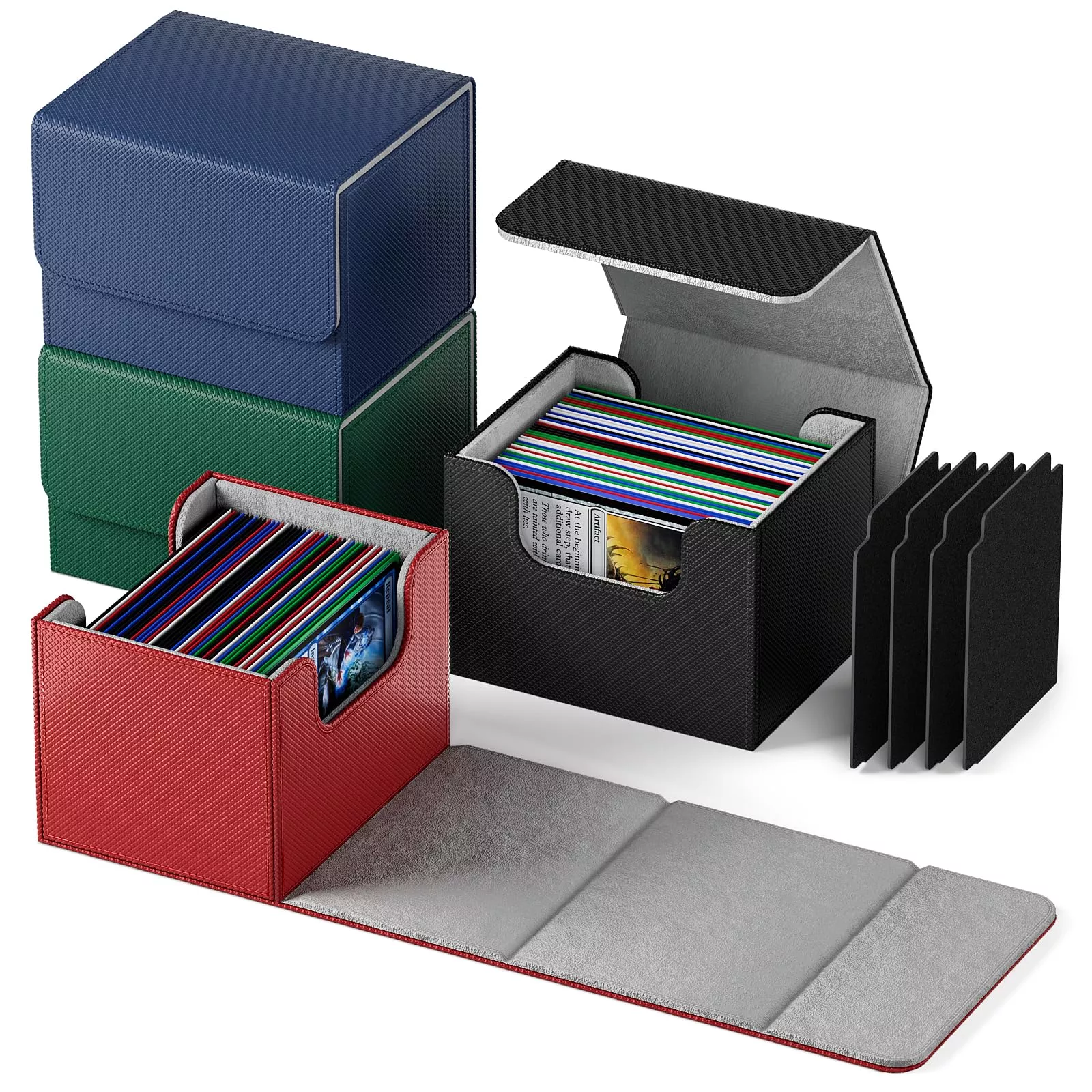 TiopLior Card Deck Box for MTG, Holds 100+ Cards, 4