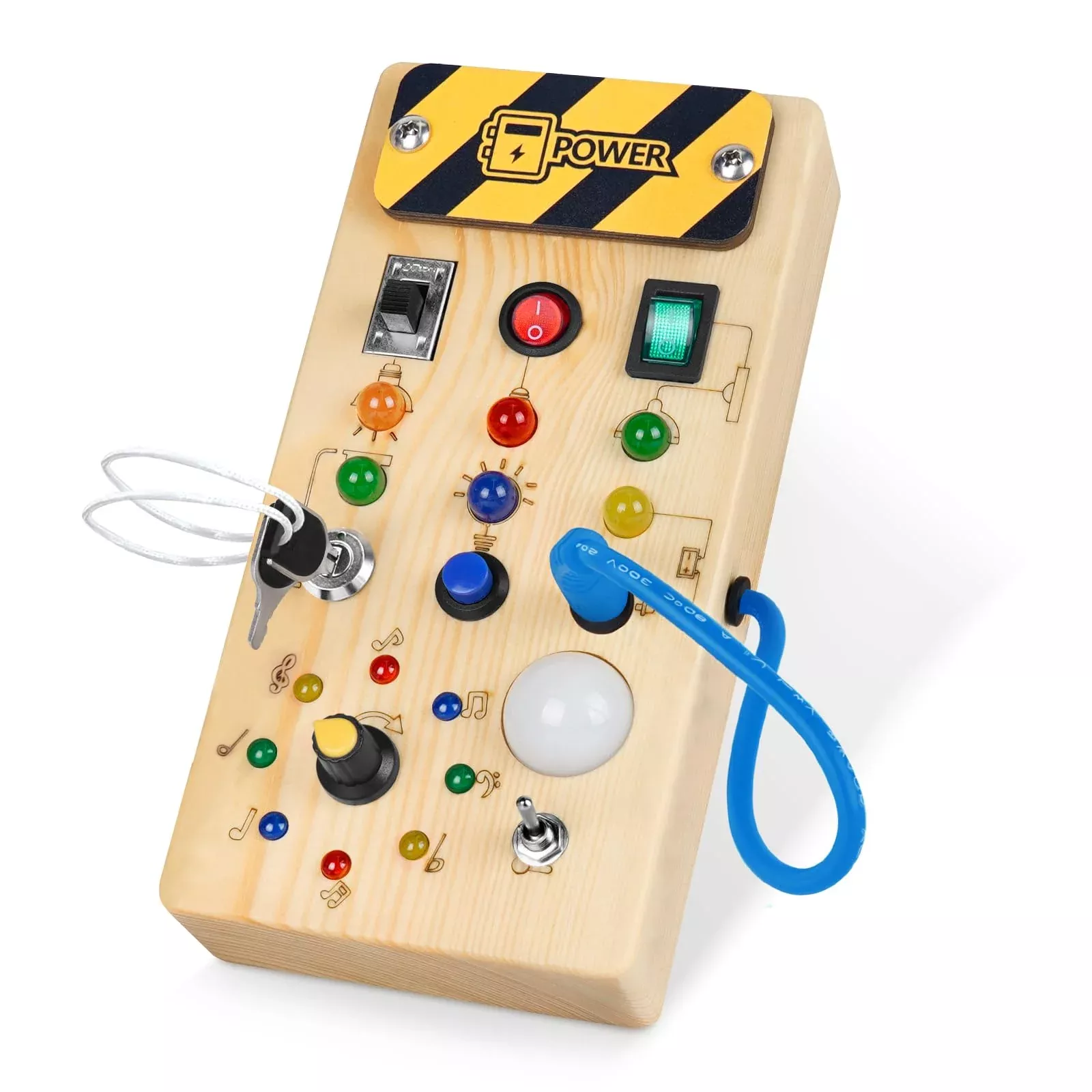 Toddler Toys Busy Board With Led Light, Preschool Learning Activities