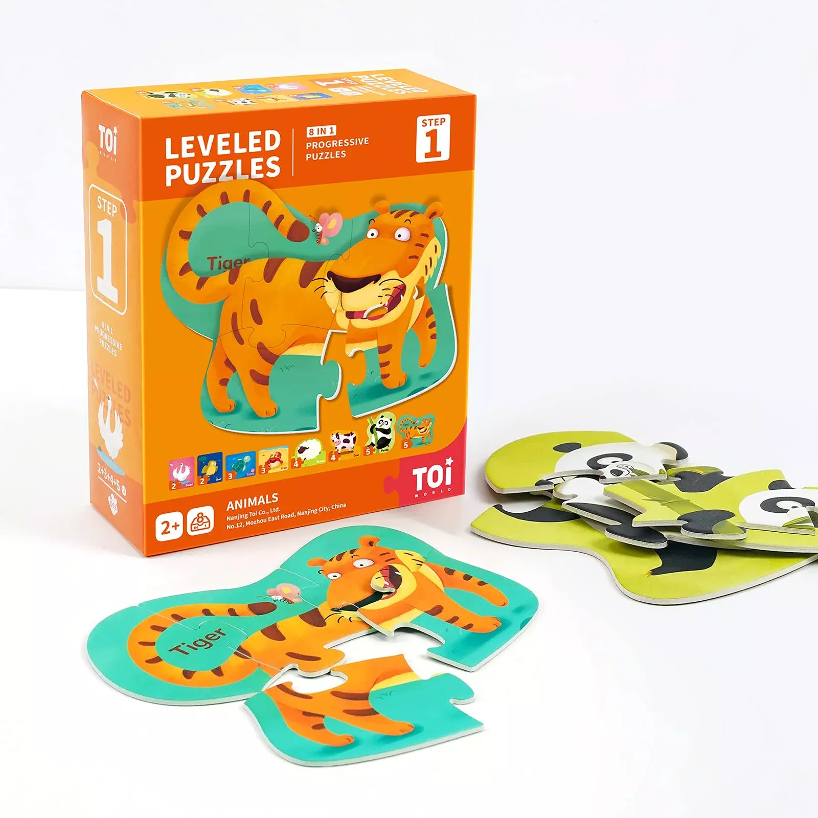 Toi Leveled Jigsaw Puzzles for Kids 2-8 Multi-color 9