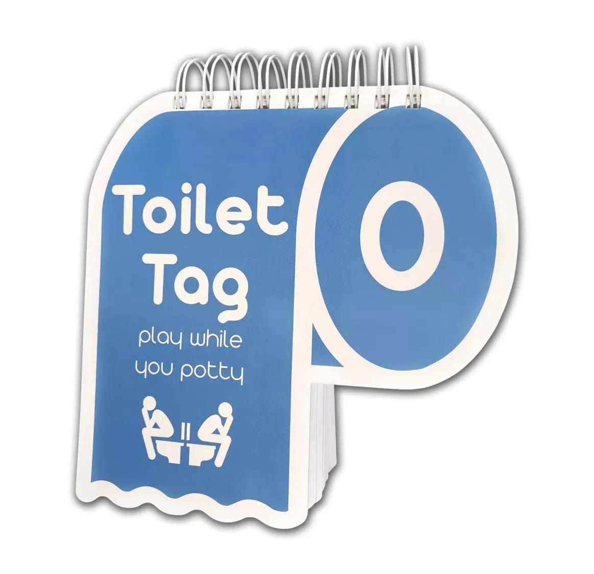 Toilet Tag Game for Couples - White, Youth Large/11-13 Size
