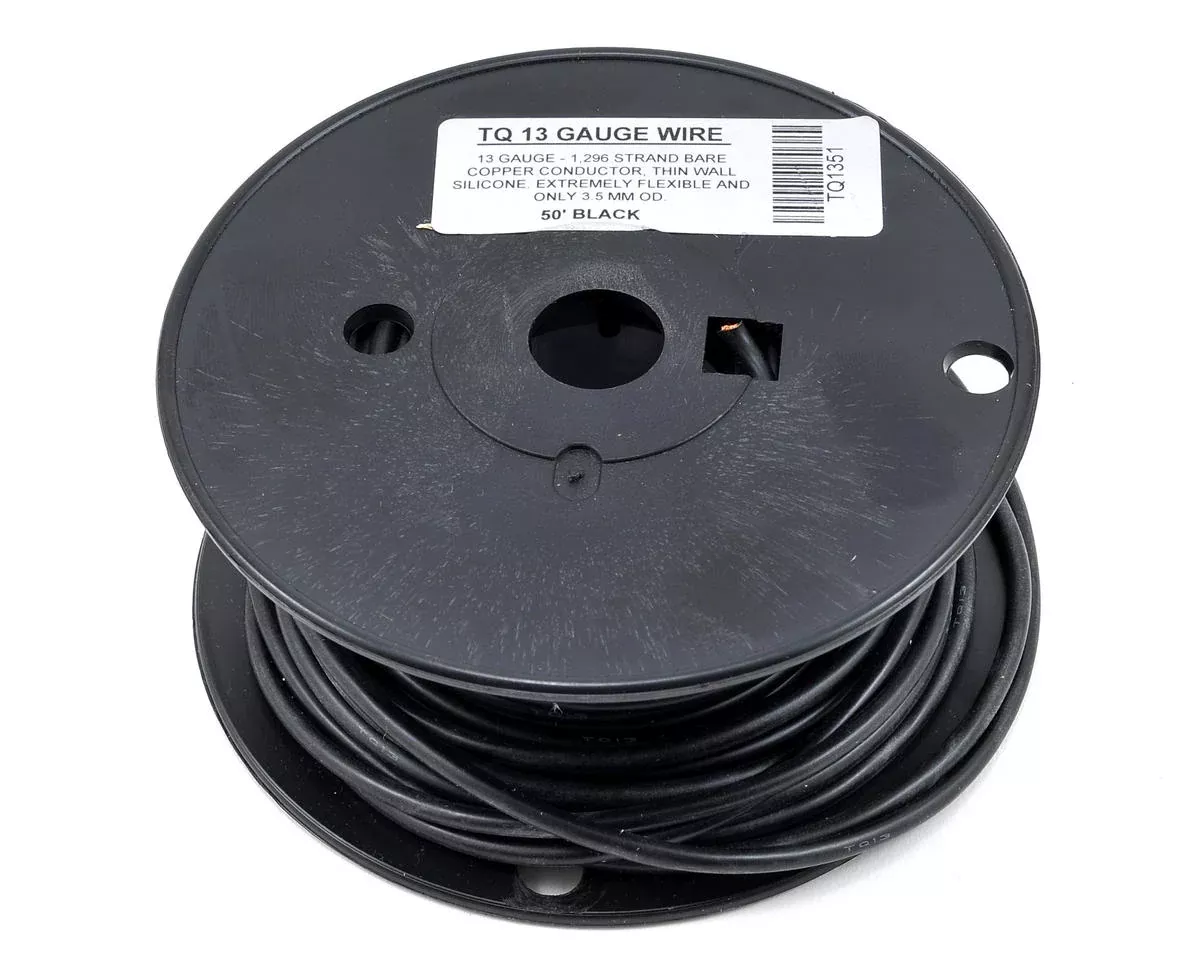 TQ Wire 1351 TQ13 13 Gauge Wire - Black (50')