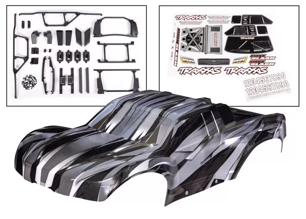 Traxxas 10211X ProGraphix Body with Supports/Latches Decals for MAXX Slash