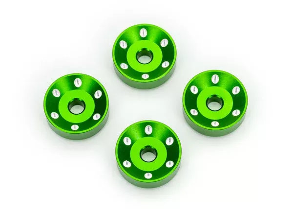Traxxas 10257 Green Aluminum Wheel Washers for MAXX Slash (4 Pack)