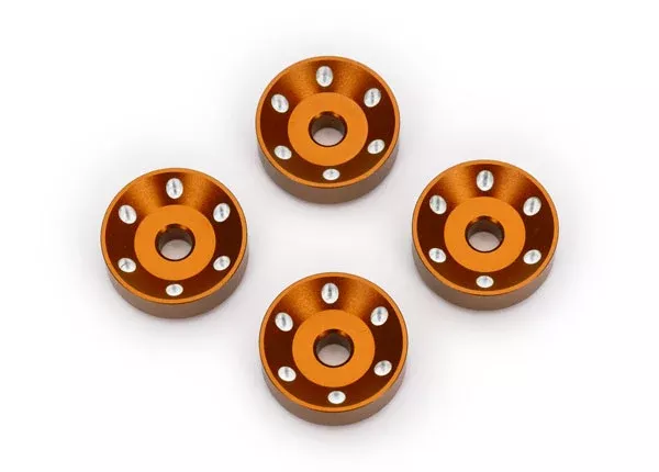 Traxxas 10257 Orange Aluminum Wheel Washers for MAXX Slash (4 Pack)