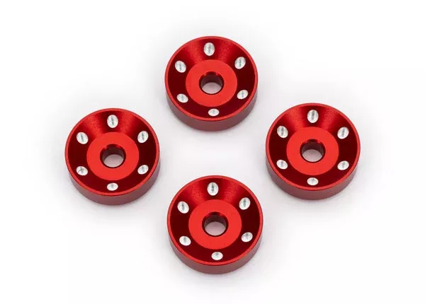 Traxxas 10257 Red Aluminum Wheel Washers for MAXX Slash (4 Pack)