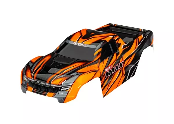 Traxxas 10711-ORNG Orange Mini Maxx Body with Decals Applied