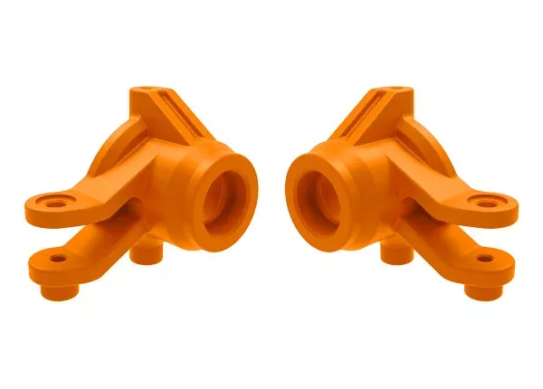 Traxxas 10736-ORNG Orange Left and Right Steering Blocks fits Maxx and Mini XRT