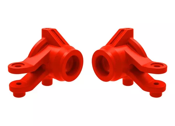 Traxxas 10736-RED Red Left and Right Steering Blocks fits Maxx and Mini XRT