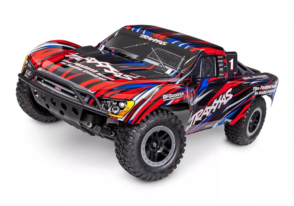Traxxas 58334-4 1/10 2wd Red Slash HD BL-2s